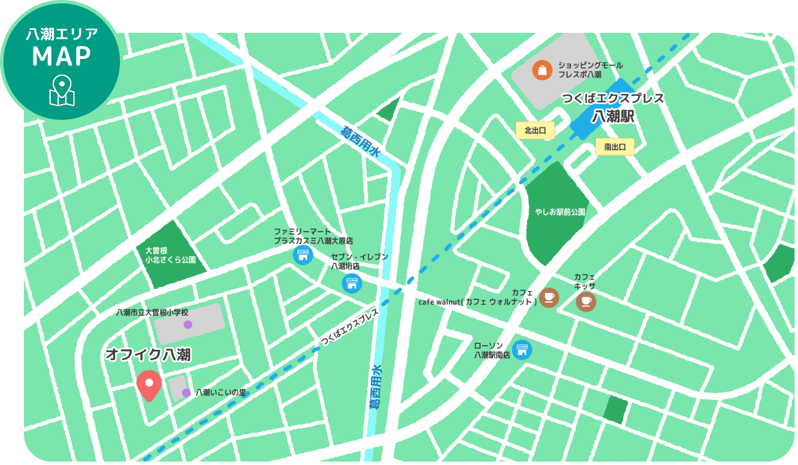Map of Yashio Area